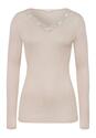 Hanro Wol zijde Longsleeve met Kant